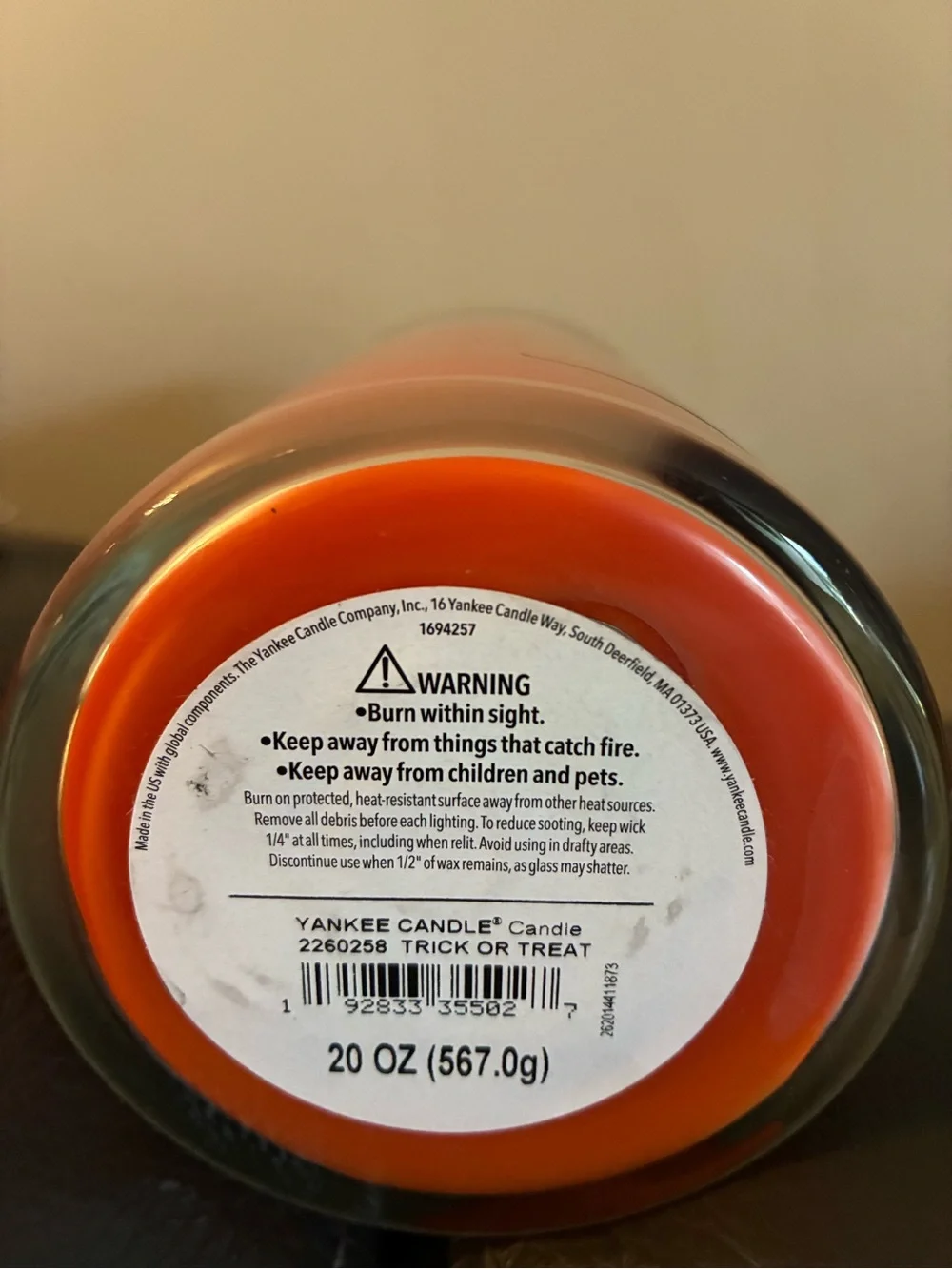 Yankee Candle - Trick or Treat 2 wick tumbler